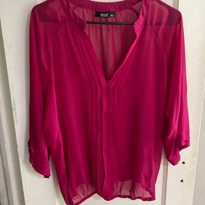 Fuchsia Sheer Blouse